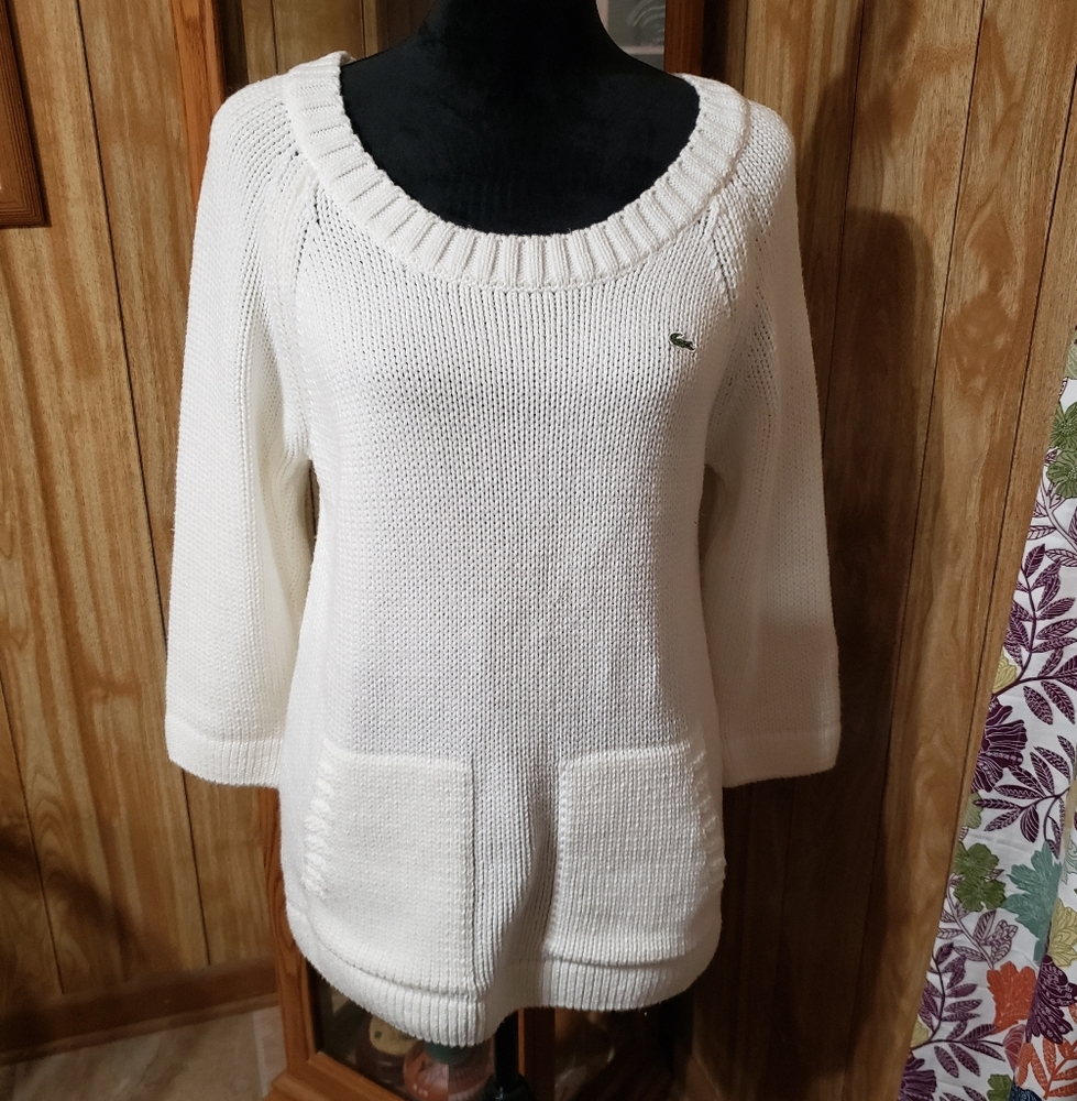 Lacoste Winter White Sweater